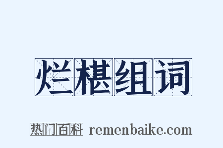 烂椹组词是什么意思的图片